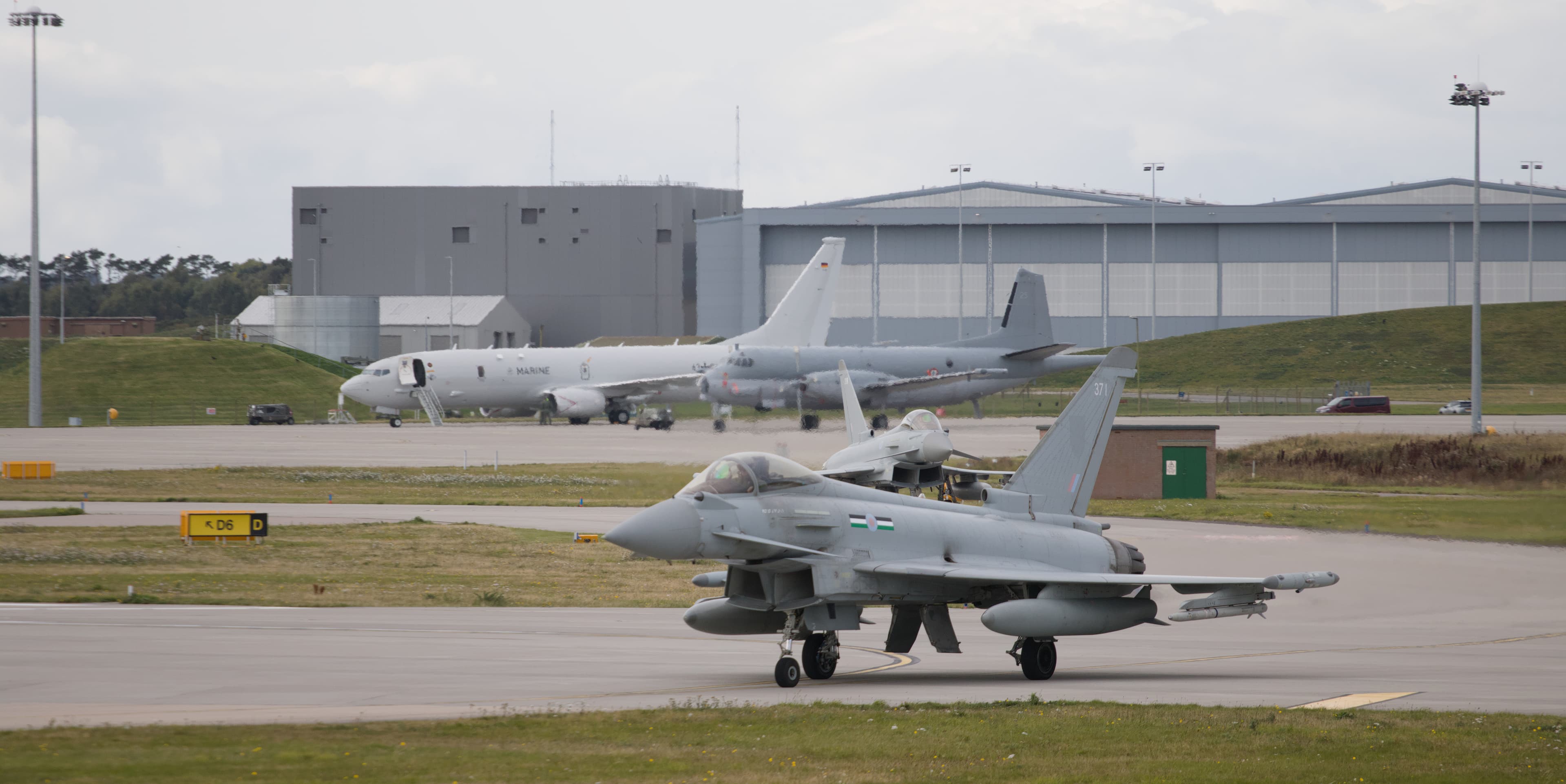 Typhoon aircraft at RAF Lossiemouth