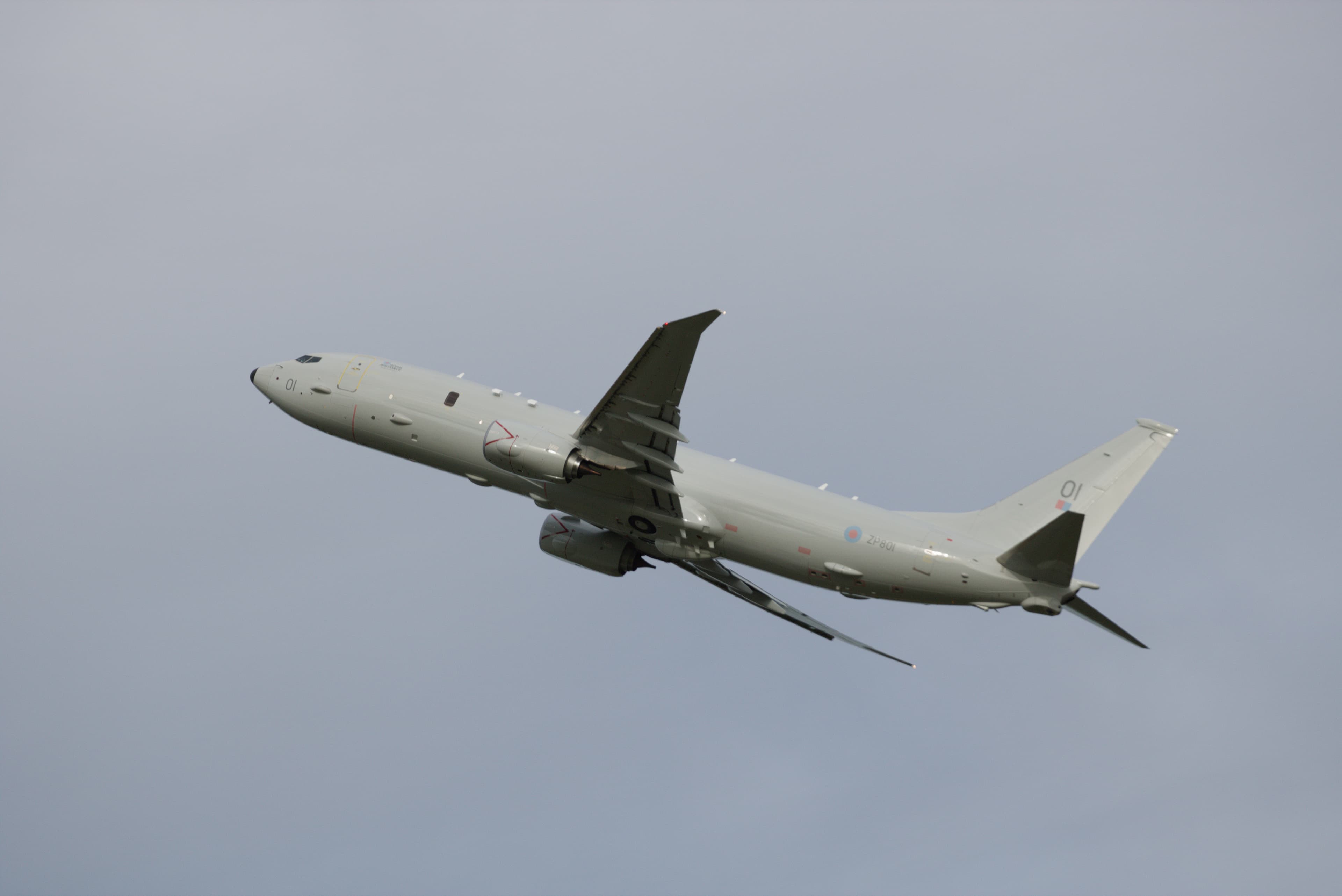 RAF P-8 Poseidon photographed at RAF Lossiemouth